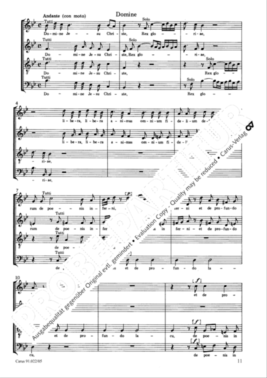 Requiem in B Requiem in B 4-Part scores gallery preview page 12