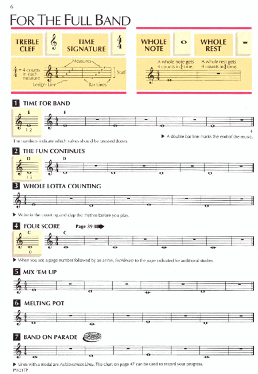 Standard of Excellence Enhanced Book 1, Trumpet/Cornet Concert Band Methods scores gallery preview page 2