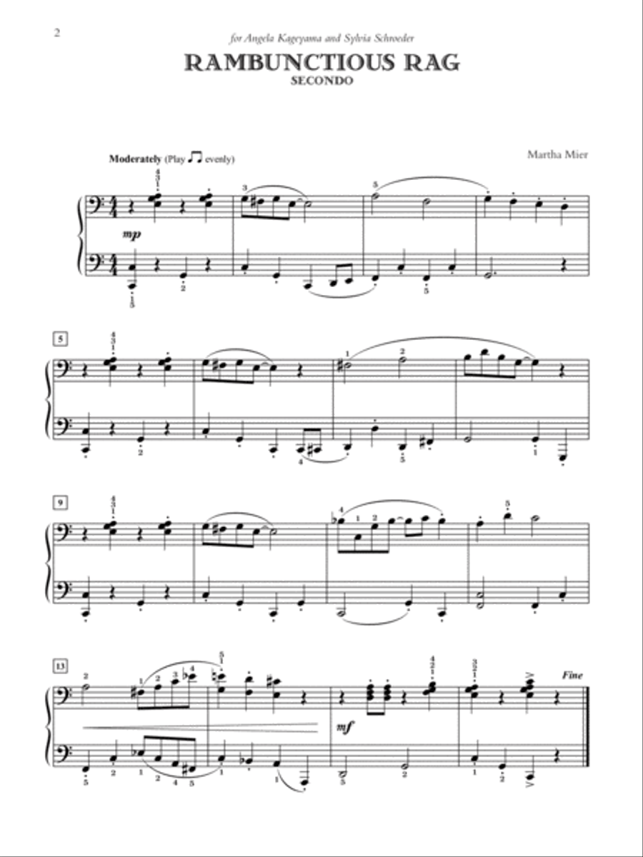Jazz, Rags & Blues for Two, Book 5 Small Ensemble scores gallery preview page 3