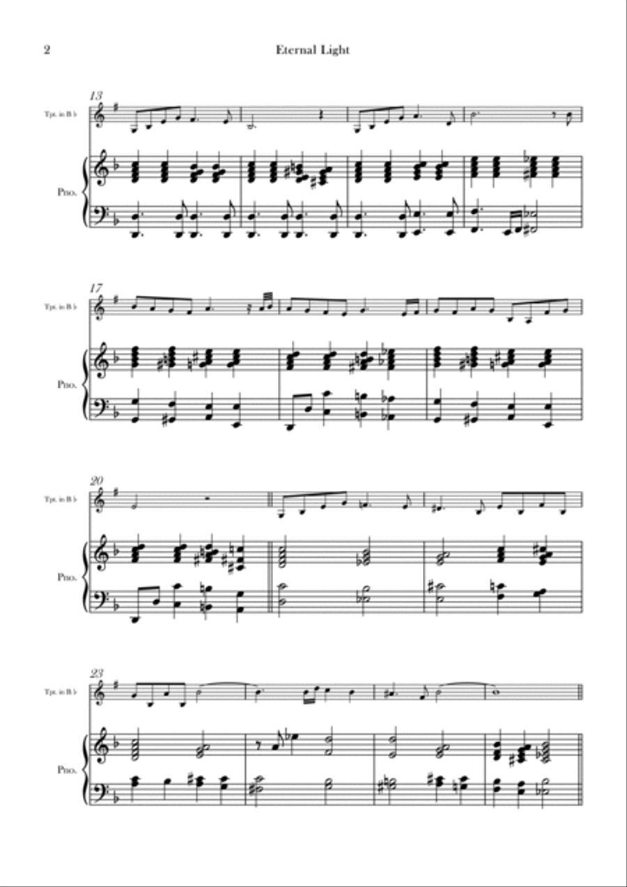 Eternal Light Eternal Light Chamber Music scores gallery preview page 2