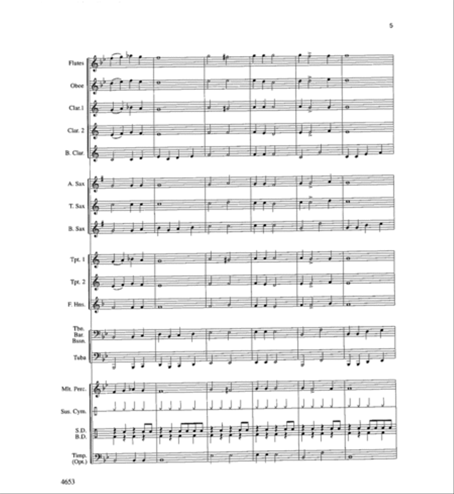Boomerang Blues Concert Band scores gallery preview page 5