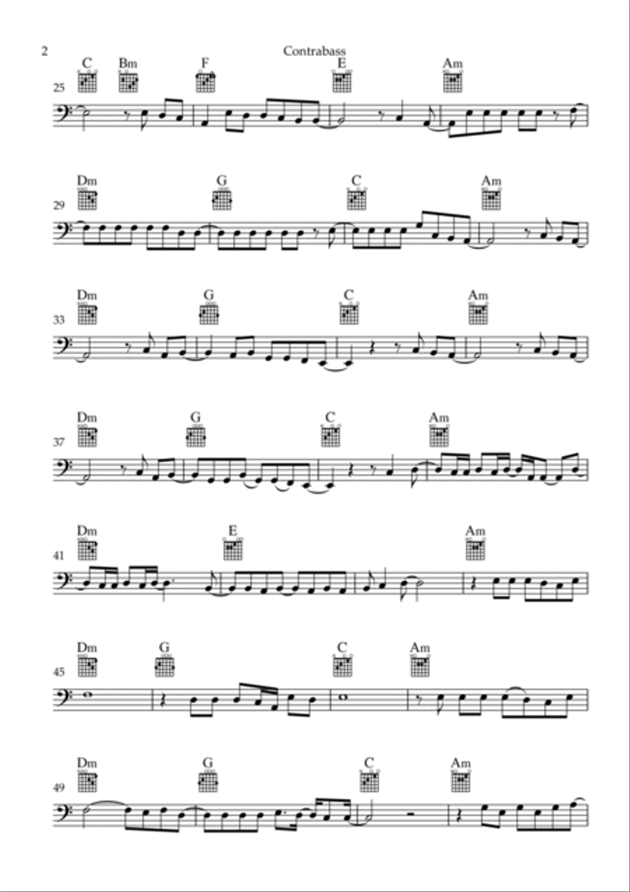 Flowers Double Bass scores gallery preview page 2