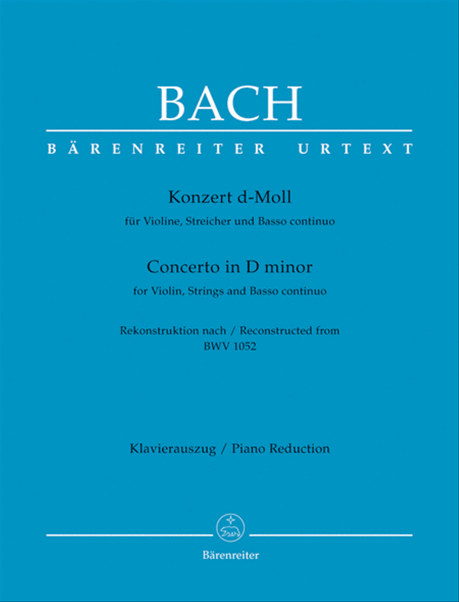 Concerto for Violin, Strings and Basso Continuo in D minor Violin Solo scores gallery preview page 1