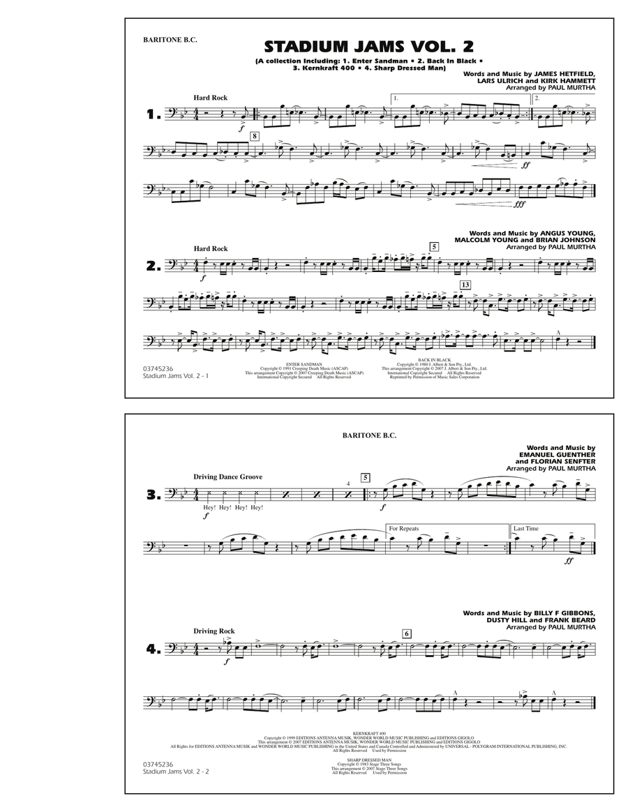 Stadium Jams - Vol. 2 - Baritone B.C.