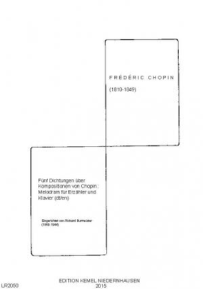 Book cover for Fünf Dichtungen über Kompositionen von Chopin