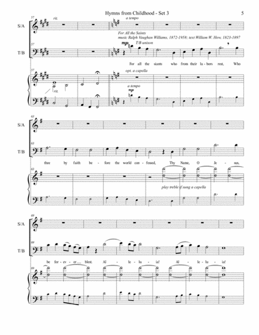 Hymns from Childhood - Set 3 (SATB) image number null