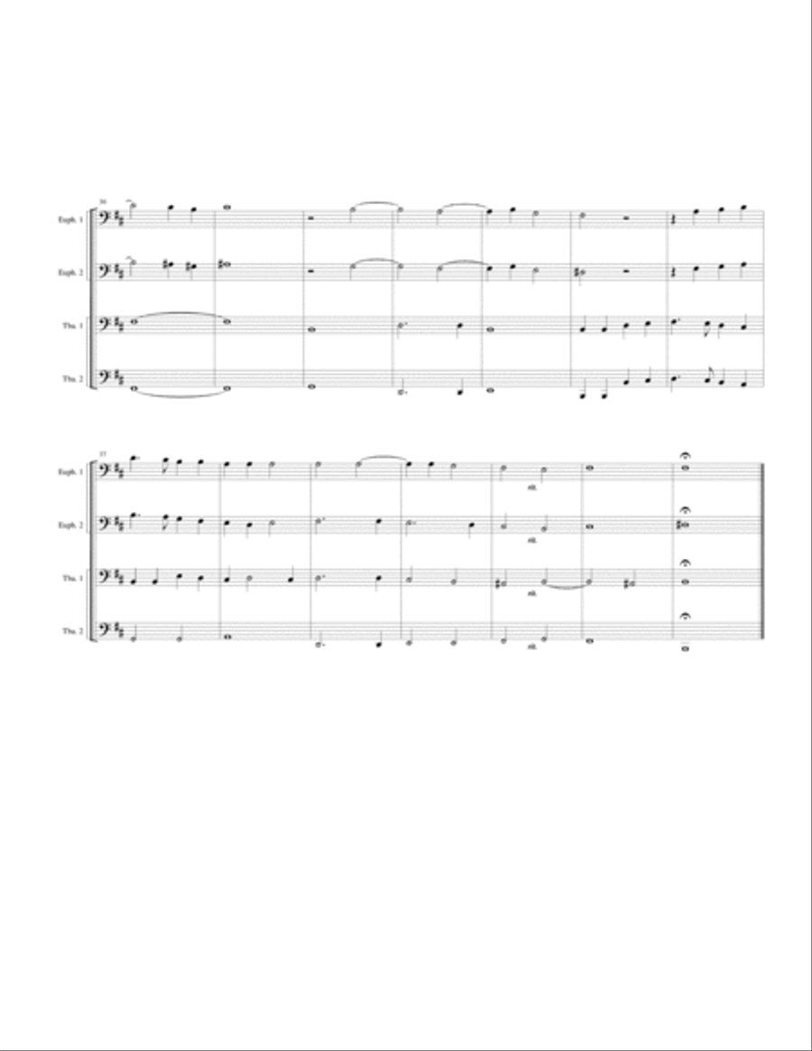 Weep, O Mine Eyes Brass Ensemble scores gallery preview page 2