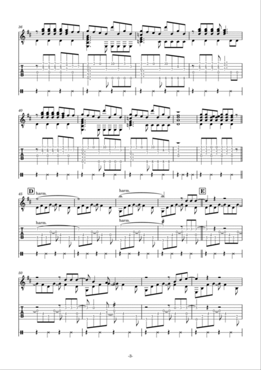 Hysteria Acoustic Guitar scores gallery preview page 3