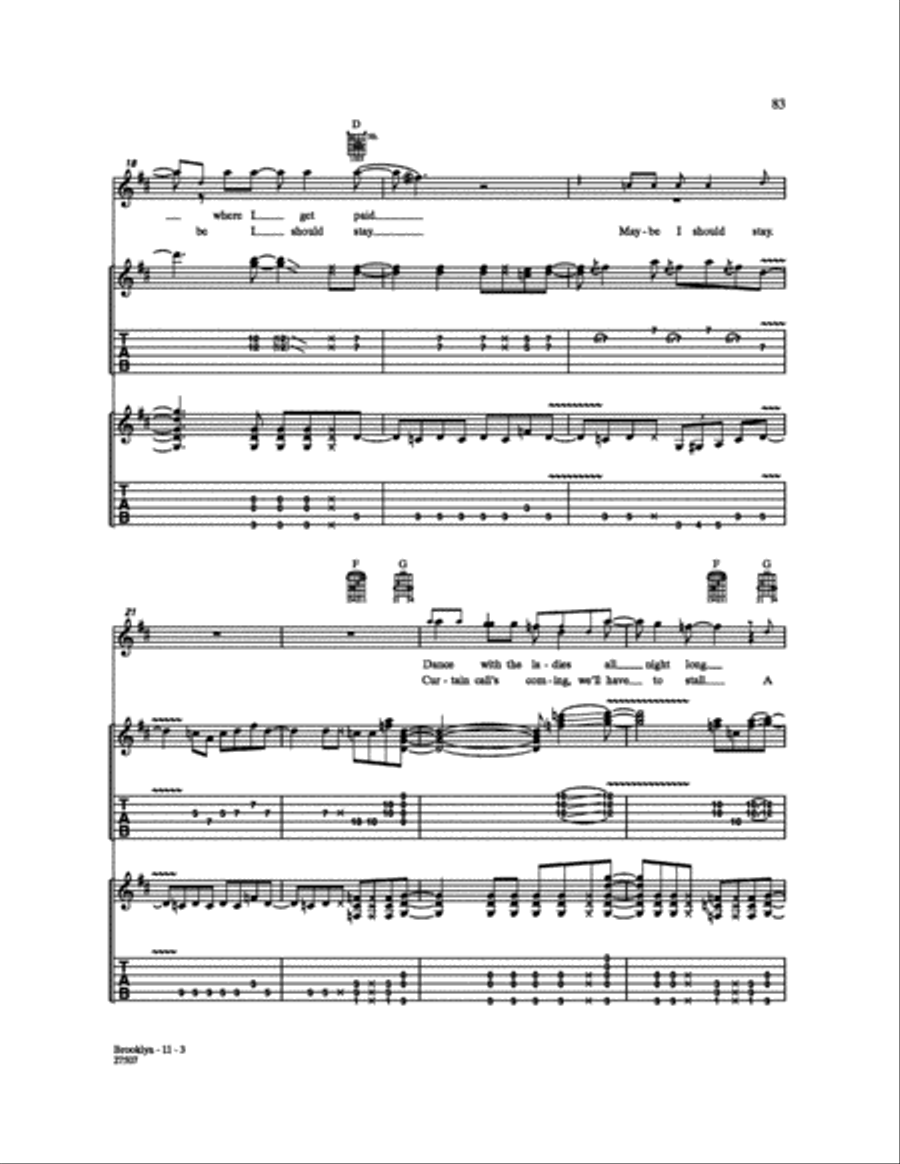Brooklyn Electric Guitar scores gallery preview page 3