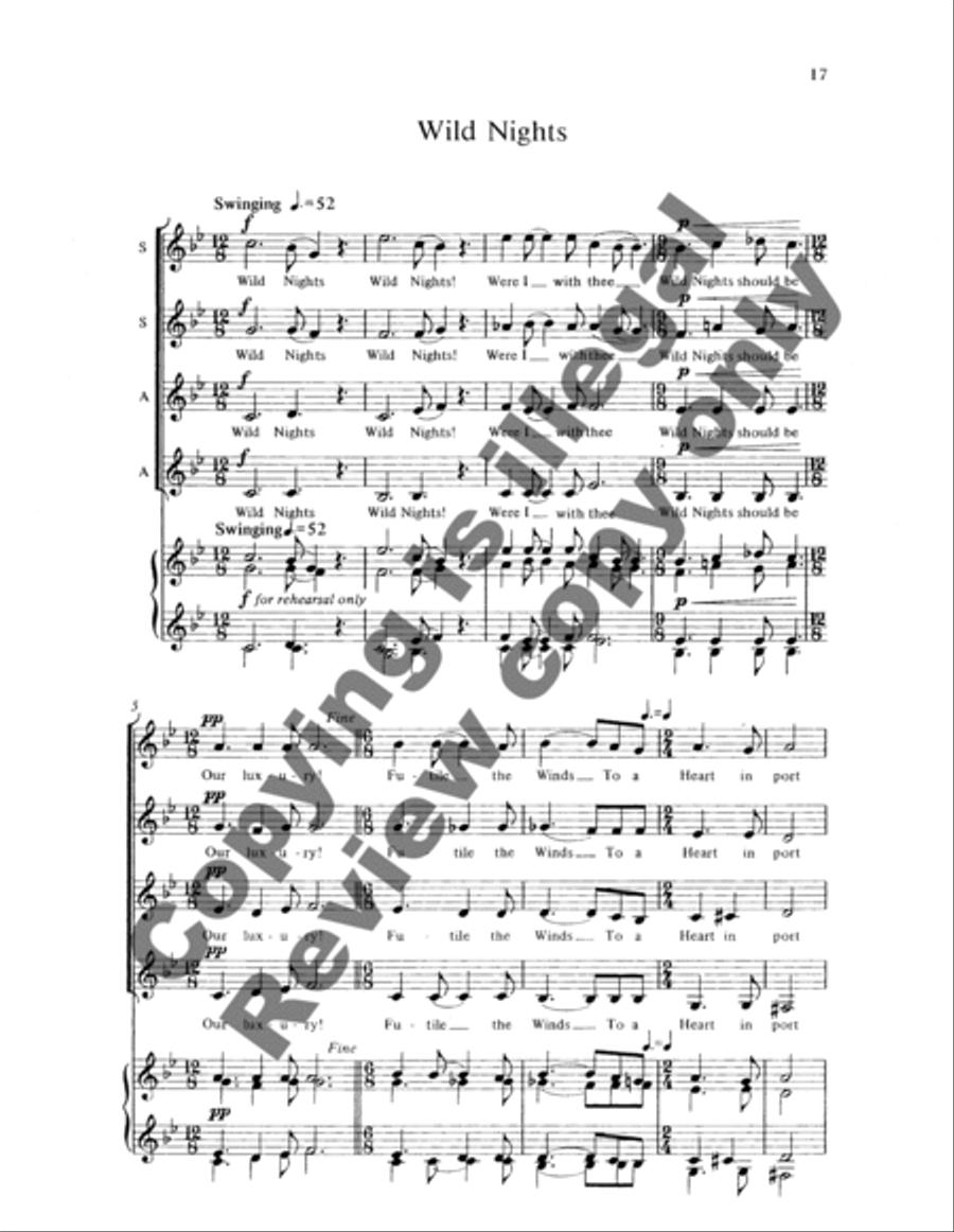 Dickinson Madrigals, Book II SSAA scores gallery preview page 12