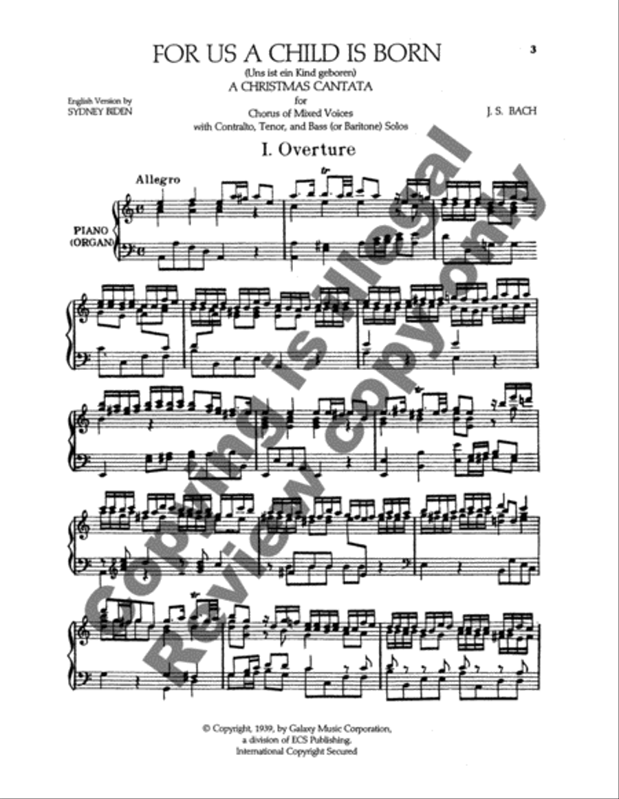For Us a Child is Born (Choral Score) 4-Part scores gallery preview page 8
