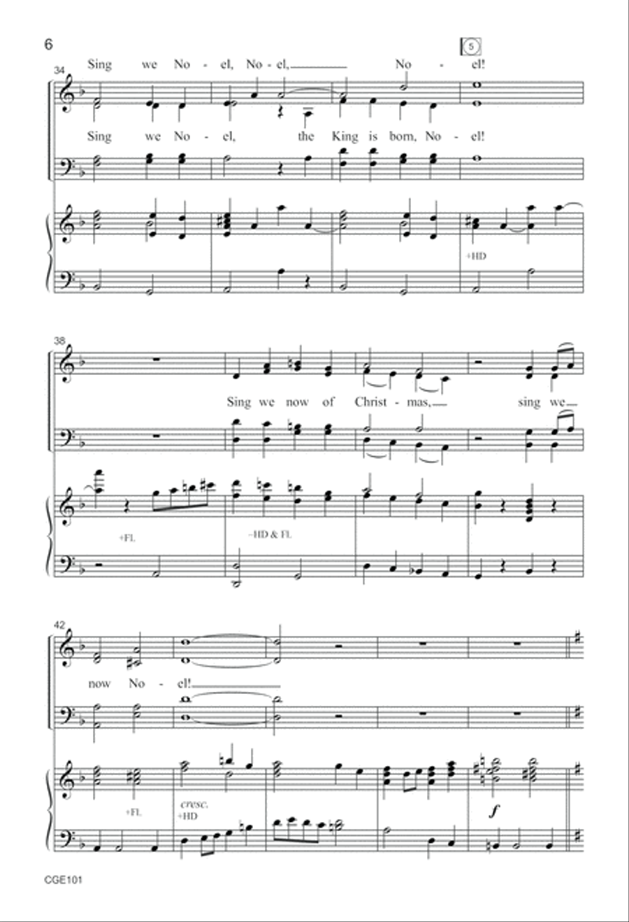Pat-a-Pan Noel (SATB) Pat-a-Pan Noel (SATB) 4-Part scores gallery preview page 6