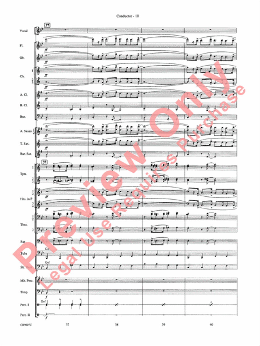 Blue Moon Blue Moon Concert Band scores gallery preview page 12