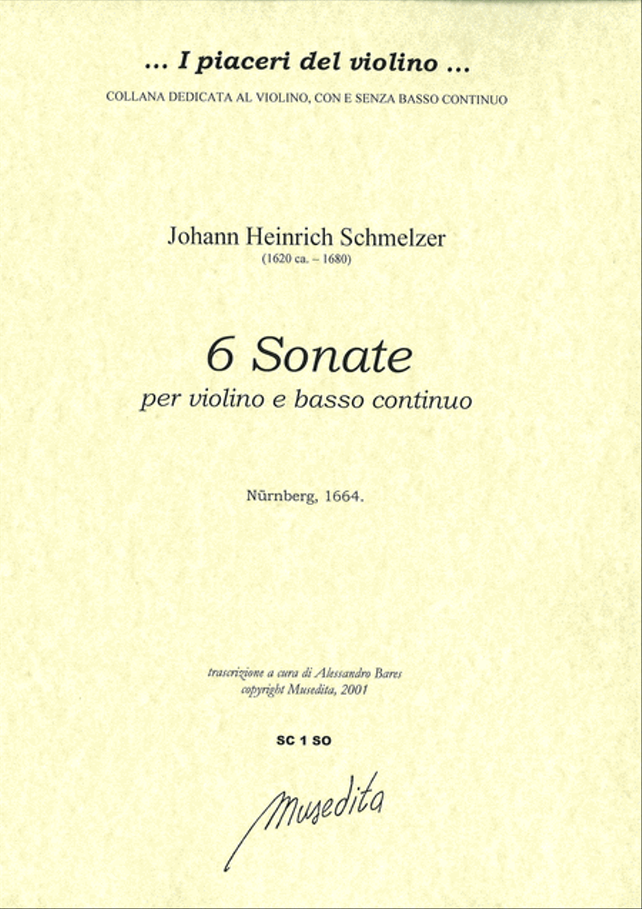 Sonatae unarum fidium (Nurnberg, 1664) Violin scores gallery preview page 1