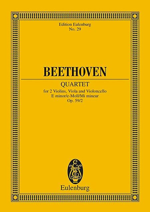 Book cover for String Quartet in E minor, Op. 59/2