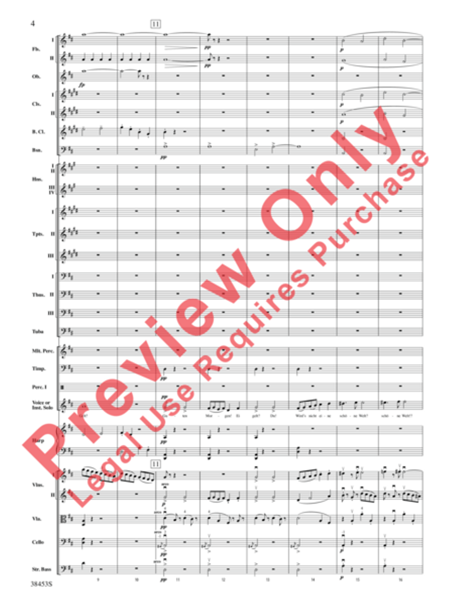 Ging heut Morgen übers Feld Full Orchestra scores gallery preview page 5