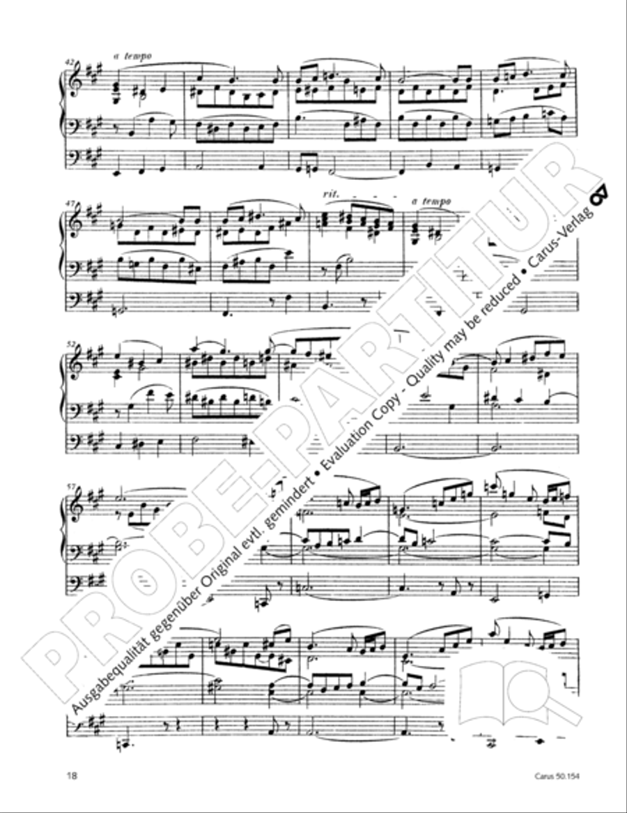 Organ Sonata No. 12 in D flat major Organ Solo scores gallery preview page 19