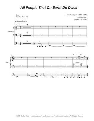 All People That On Earth Do Dwell (2-part choir) (Choir/Vocal score)