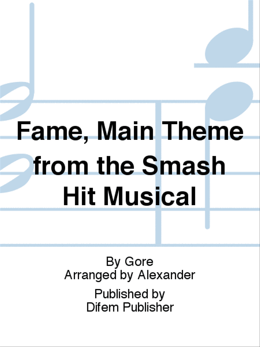Fame, Main Theme from the Smash Hit Musical Brass Band scores gallery preview page 1