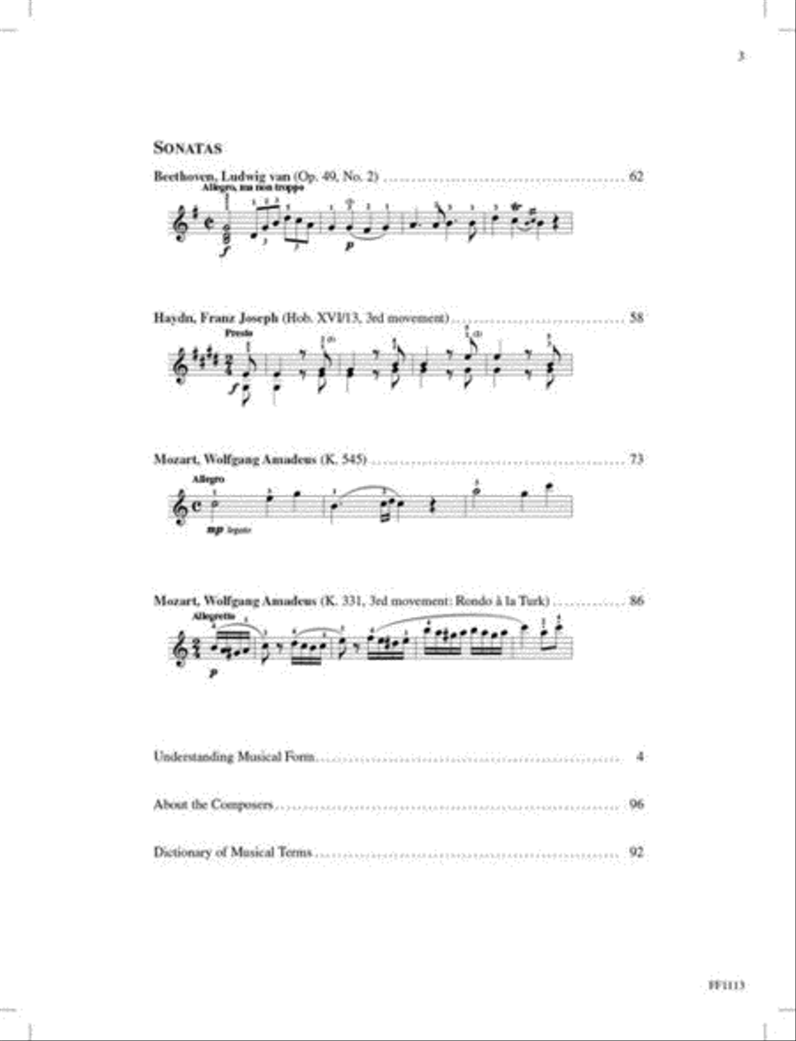 Piano Sonatinas - Book Four Piano Method scores gallery preview page 3