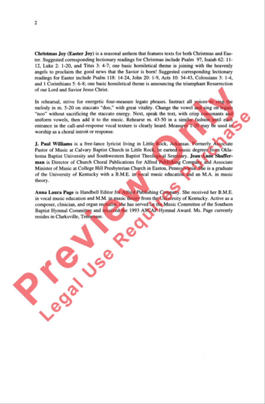 Christmas Joy (Easter Joy) 3-Part scores gallery preview page 2