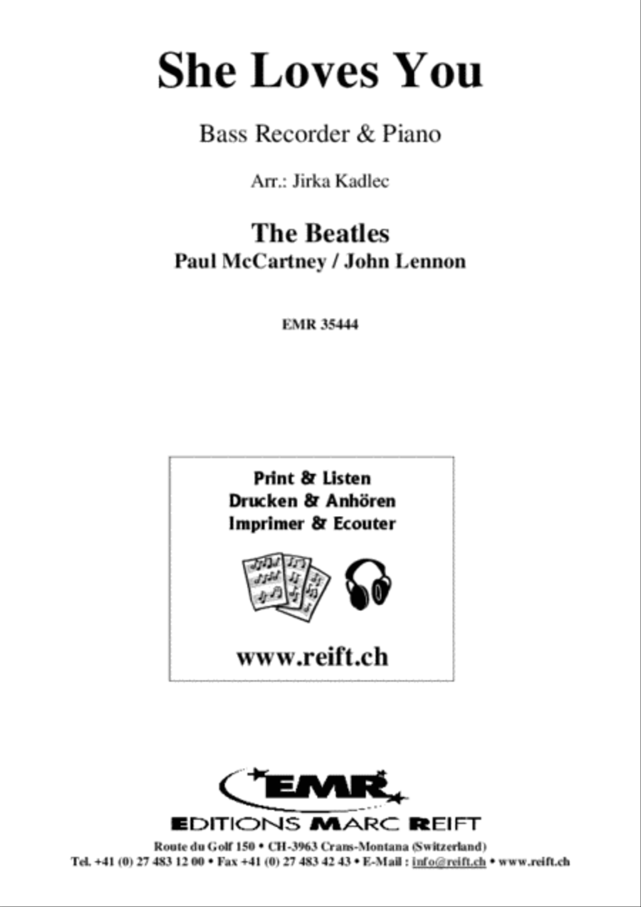 She Loves You Bass Recorder scores gallery preview page 2