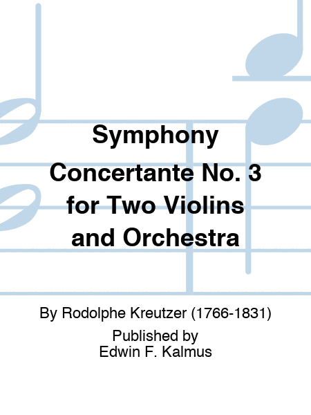 Symphony Concertante No. 3 for Two Violins and Orchestra