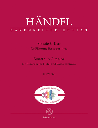 Book cover for Sonata for Flute and Basso continuo C major