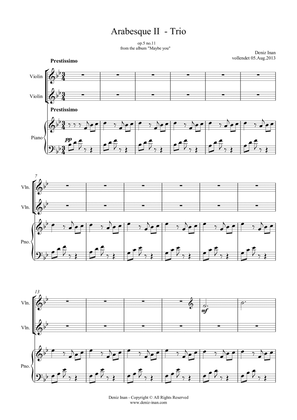 op.5 no.11 - Arabesque No.2 for Trio