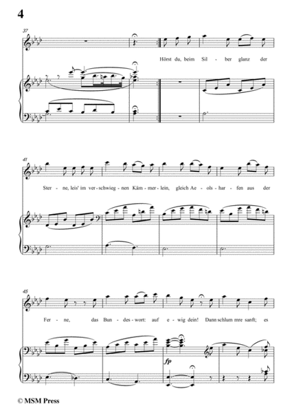 Schubert-Lied aus der Ferne,in A flat Major,for Voice&Piano