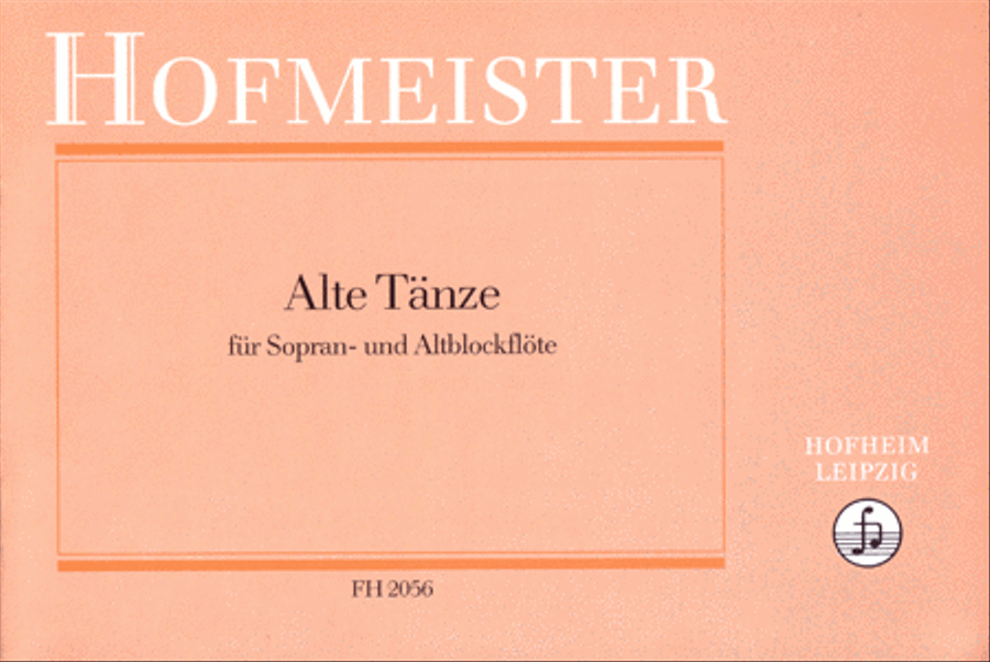 Alte Tanze Alto Recorder scores gallery preview page 1
