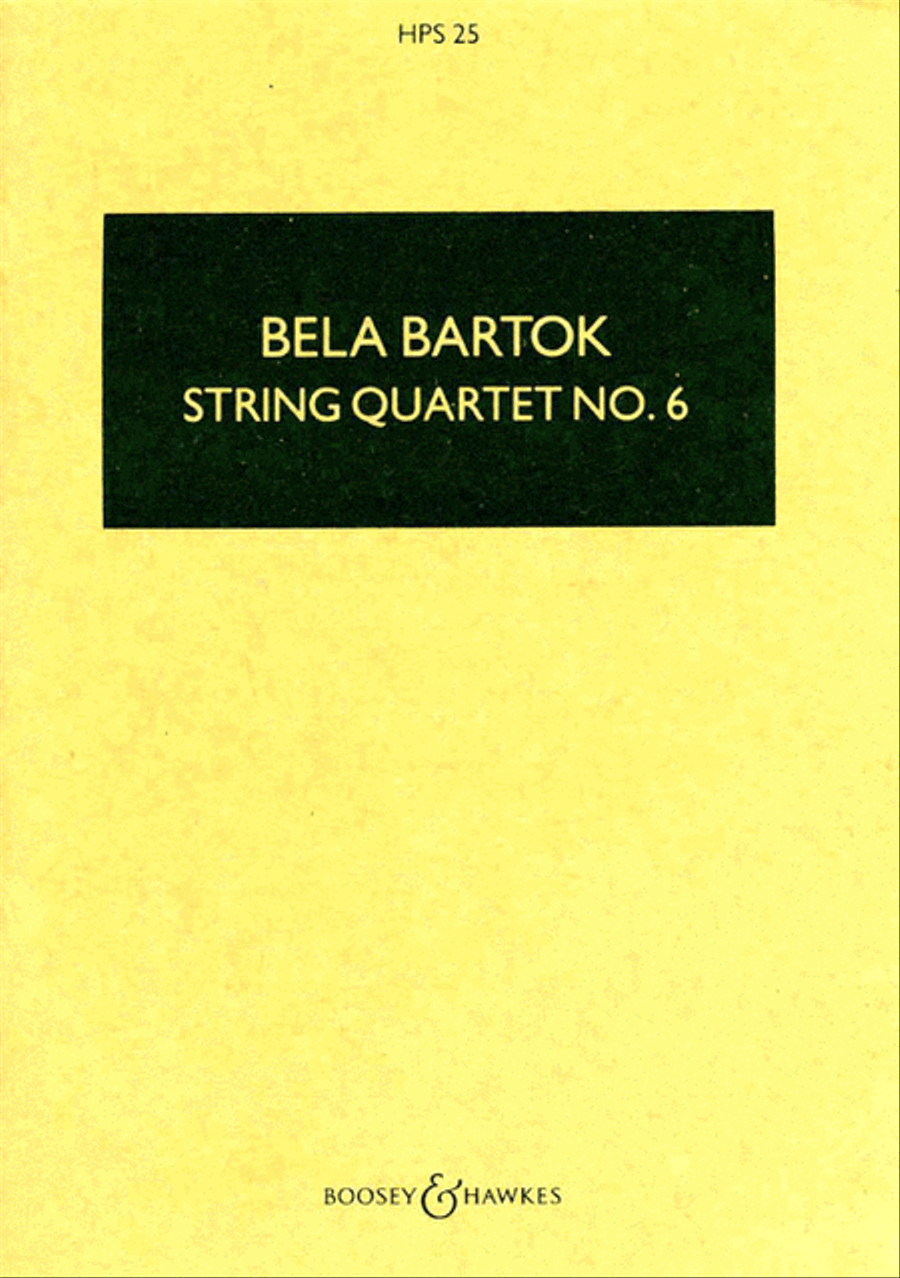 String Quartet No. 6 (1939) String Quartet scores gallery preview page 1