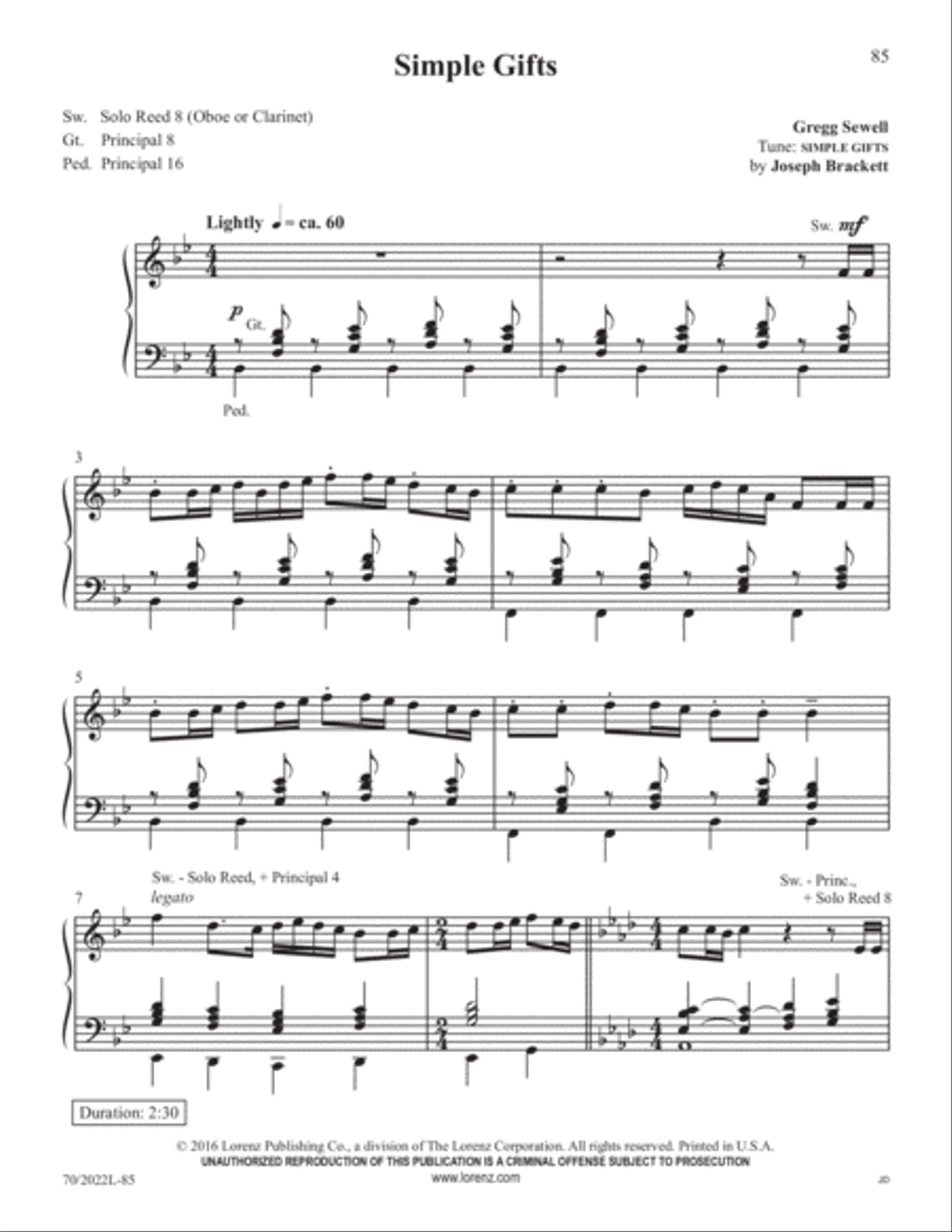 Easy Organ Library, Vol. 61 Organ Solo scores gallery preview page 31