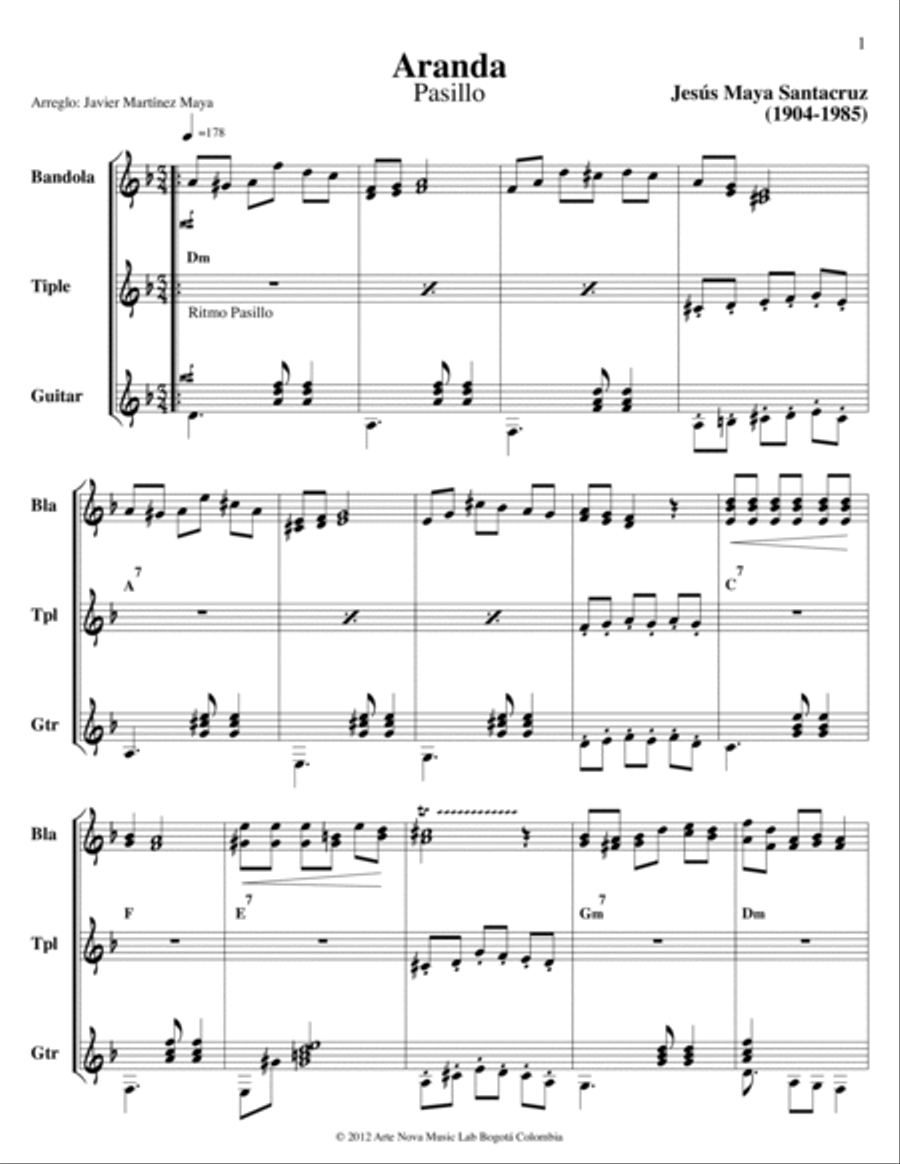 Aranda Acoustic Guitar scores gallery preview page 2