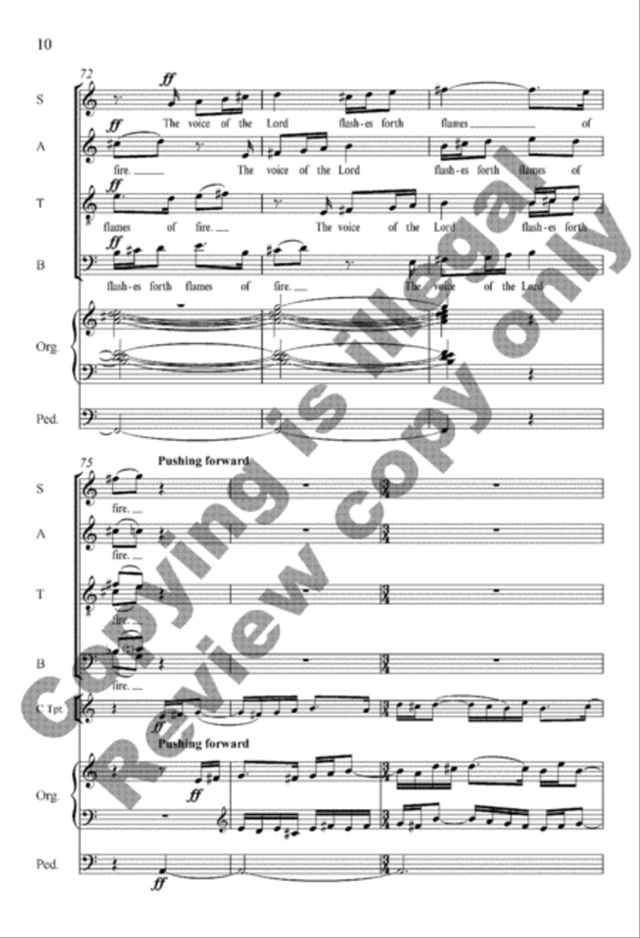 The Voice of the Lord 4-Part scores gallery preview page 10