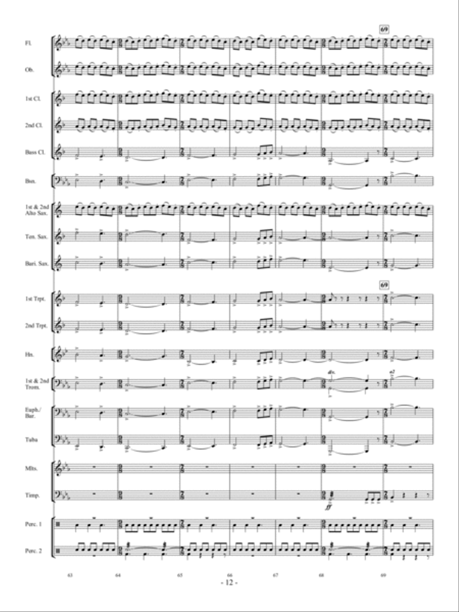 The Trumpeter of Krakow Concert Band scores gallery preview page 11