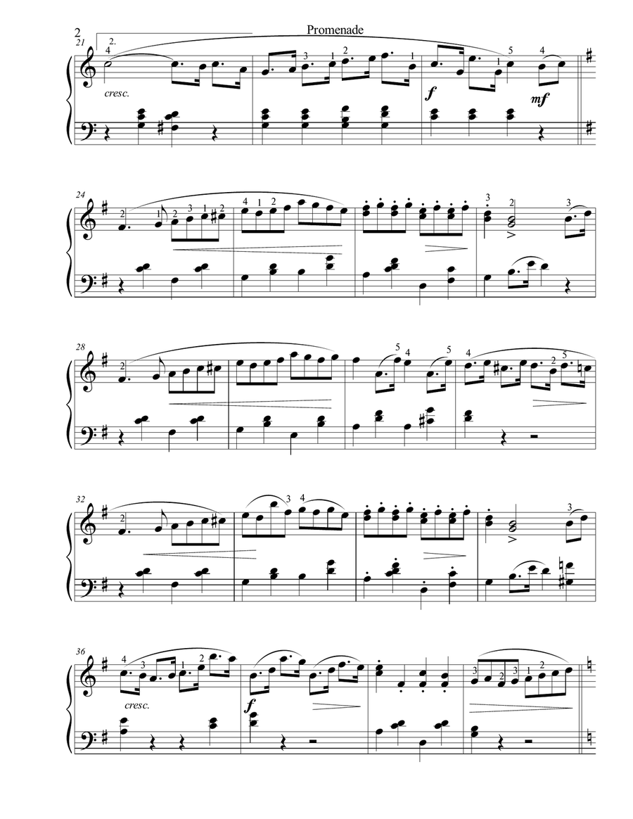 Promenade (Op. 25, No. 1) Piano Solo scores gallery preview page 2
