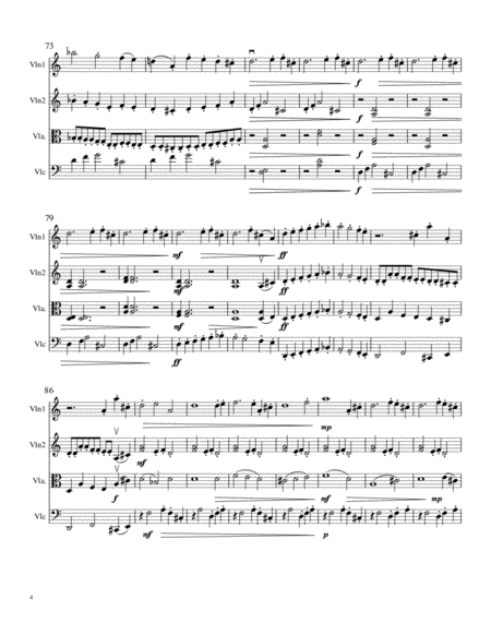 Mazurka for String Quartet, from Carol of the Bells image number null