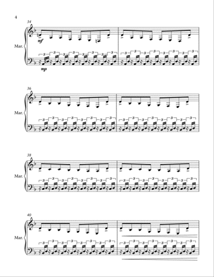 Conquest Marimba scores gallery preview page 4