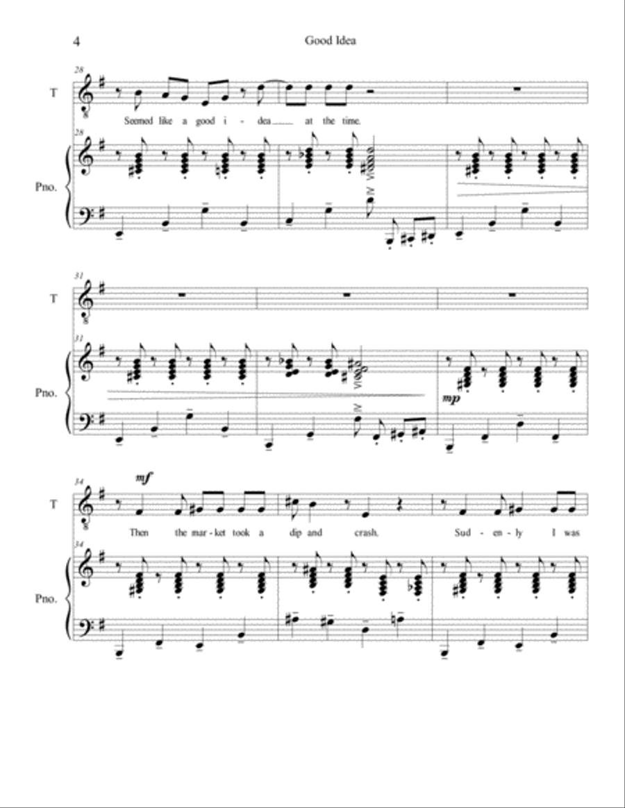Good Idea Tenor Voice scores gallery preview page 4
