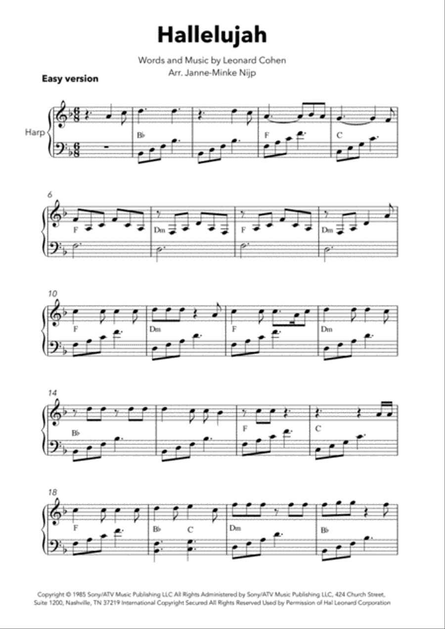 Hallelujah Harp scores gallery preview page 2