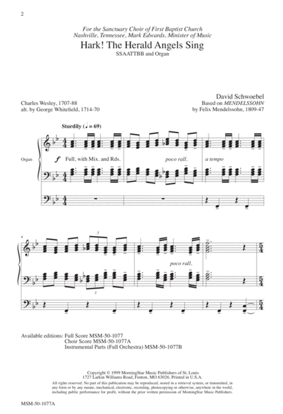 Hark! The Herald Angels Sing (Downloadable Choral Score)