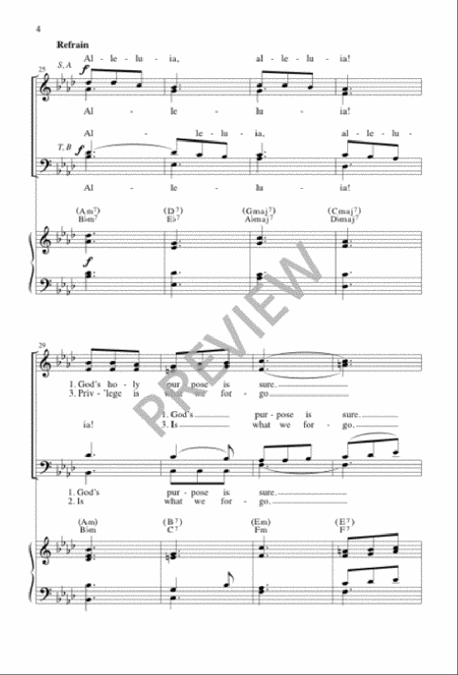 The Lord of the Earth 4-Part scores gallery preview page 4