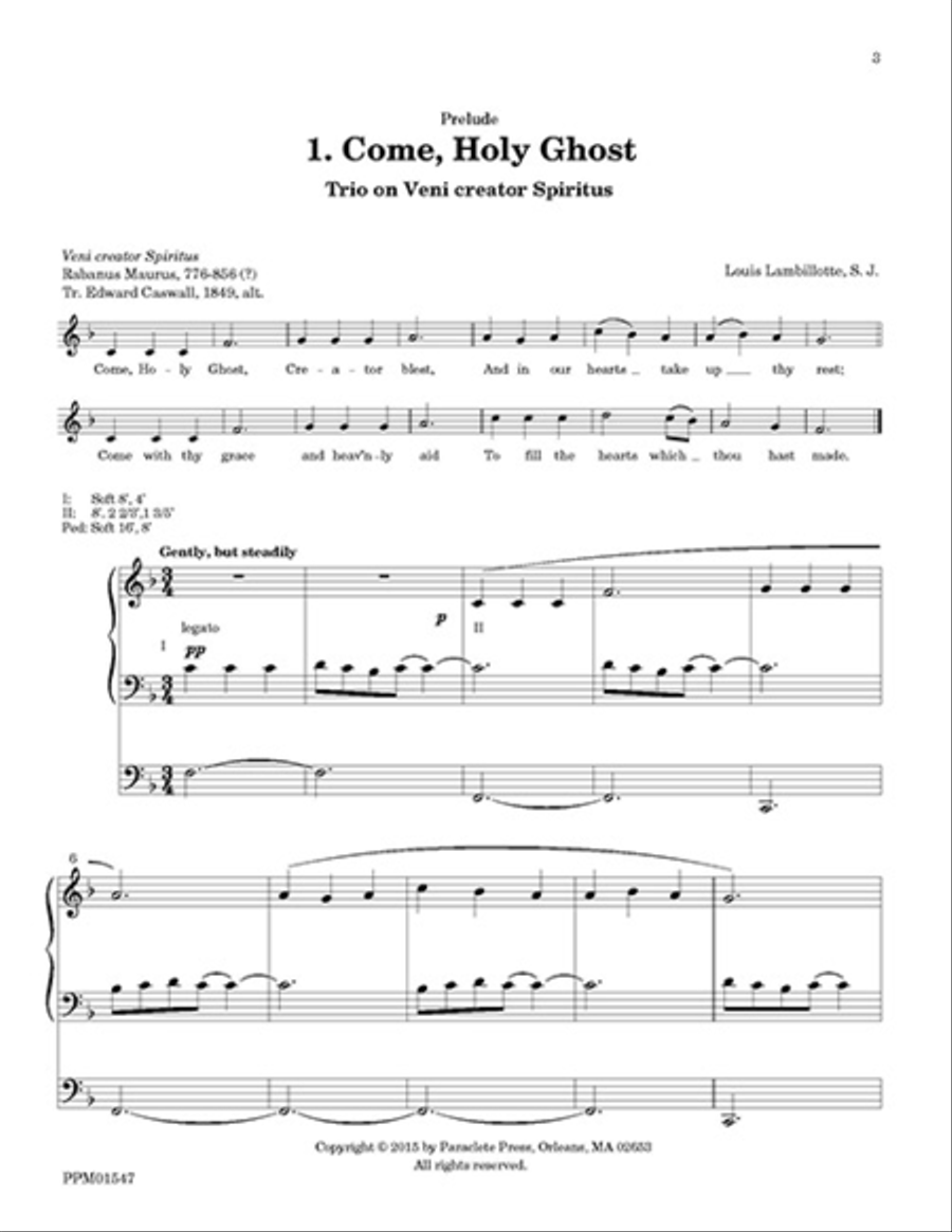 Chorale Voluntaries Based on Hymns Organ Solo scores gallery preview page 1