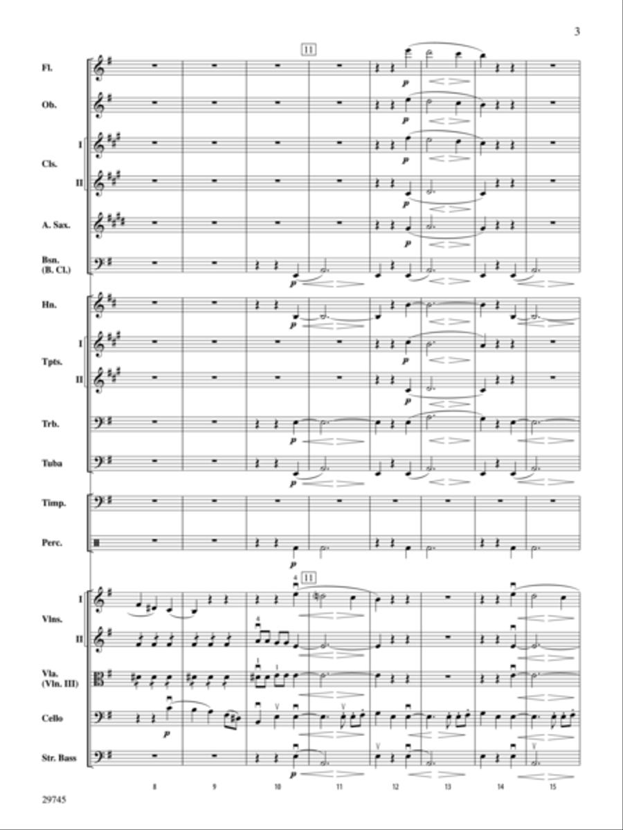 Egmont Overture (score only) Full Orchestra scores gallery preview page 3