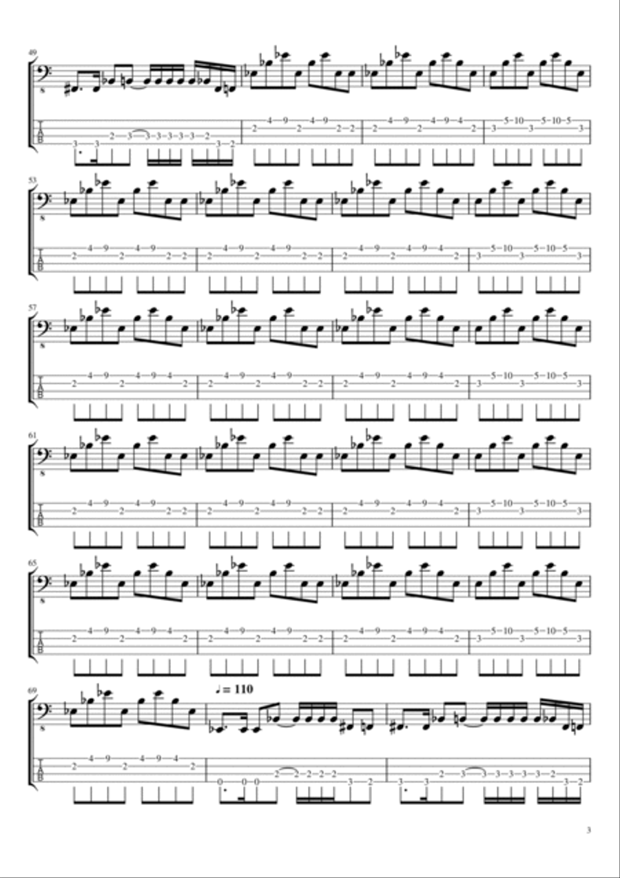 Remember Tomorrow Guitar Tablature scores gallery preview page 3