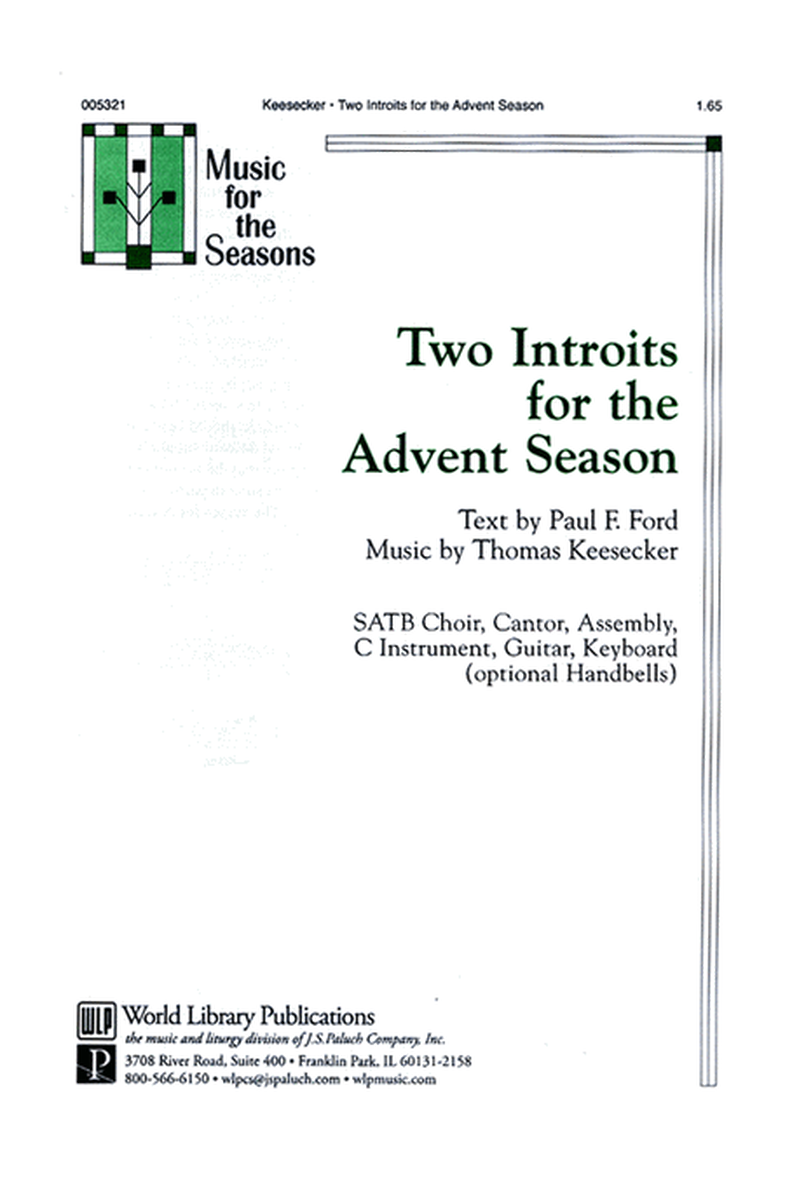 Two Introits for the Advent Season image number null