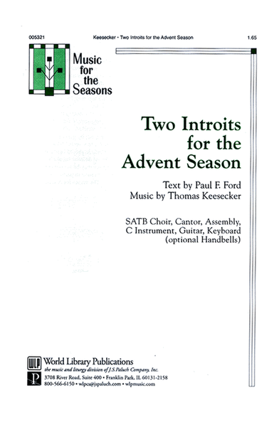 Two Introits for the Advent Season image number null