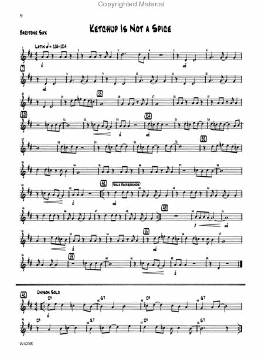 Soe First Jazz Performance-Eb Baritone Sax/Alto Clarinet Concert Band scores gallery preview page 4