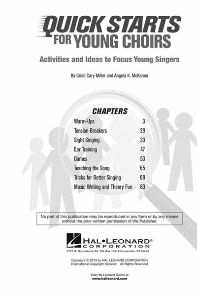 Quick Starts for Young Choirs